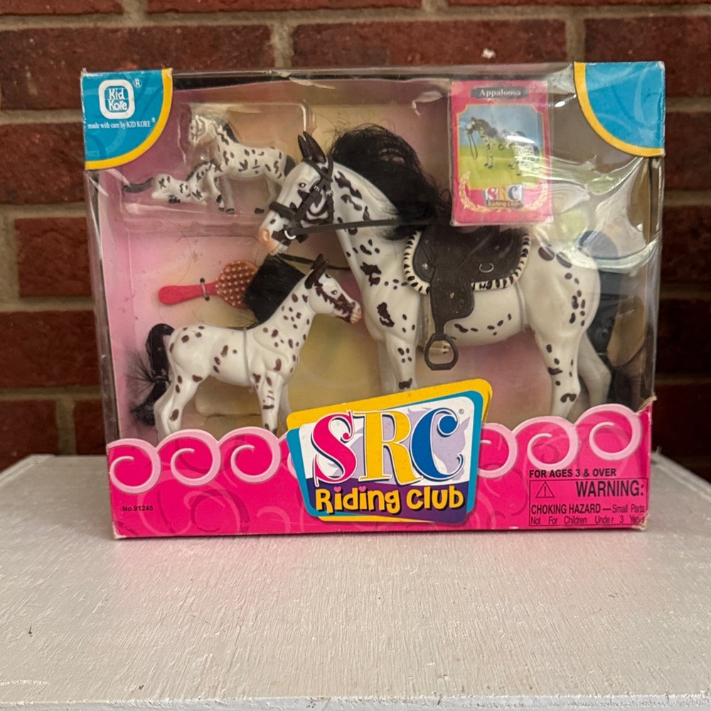 Kid Kore SRC Riding Club Appaloosa Spotted Horse Collection Toy Set